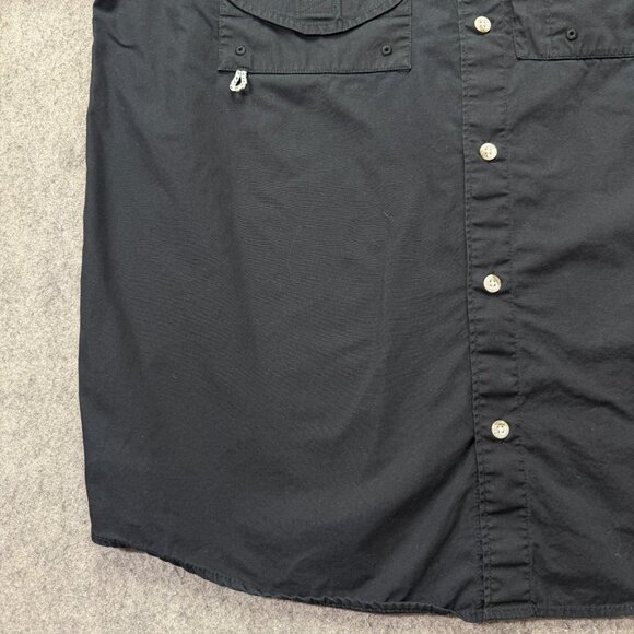 Alabama Crimson Tide Columbia PFG Bonehead Fishing Shirt Men M Black Short Slv - Picture 4 of 14